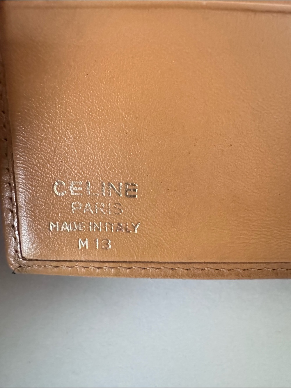 CELINE Authentic Vintage Wallet Macadam Bi Fold in Brown and Tan - Picture 4 of 11